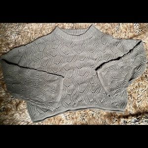 Olive Moon and Madison cropped sweater